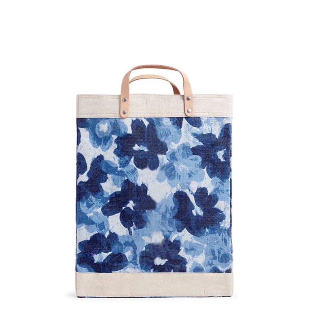 Apolis  Market Bag in Indigo Bloom by Liesel Plambeck, Brand New, Never Used